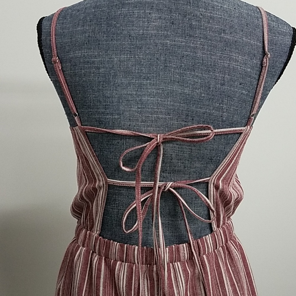 Red striped dress - Picture 4 of 5
